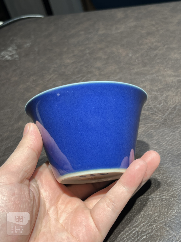 清光绪 霁蓝釉马蹄杯 - 图11